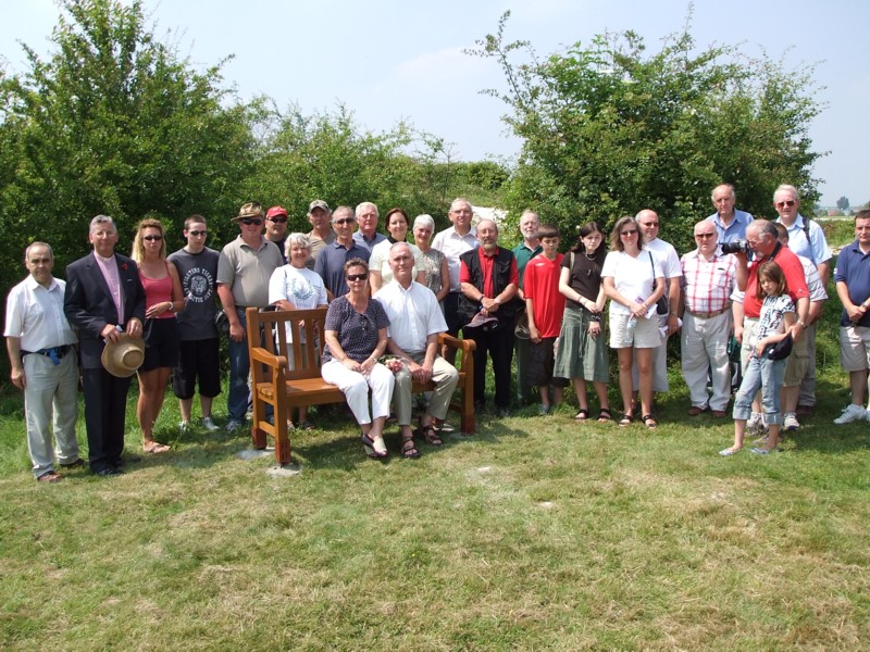 [After the blessing of Angela's Memorial Bench in France 1st July 2006.JPG]