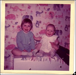 [(9) Angela & Claire in  1969]